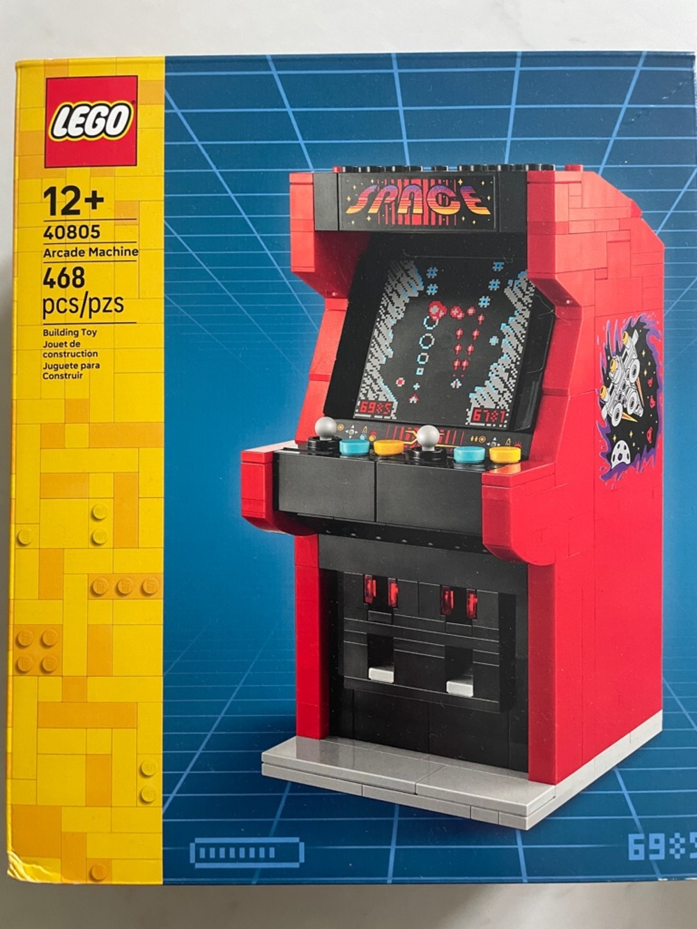 Lego Red and Black Arcade Cabinet Building Set